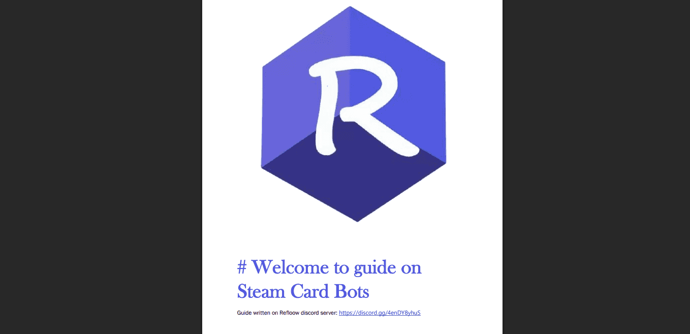 Steam Card Bot Master Guide showcase