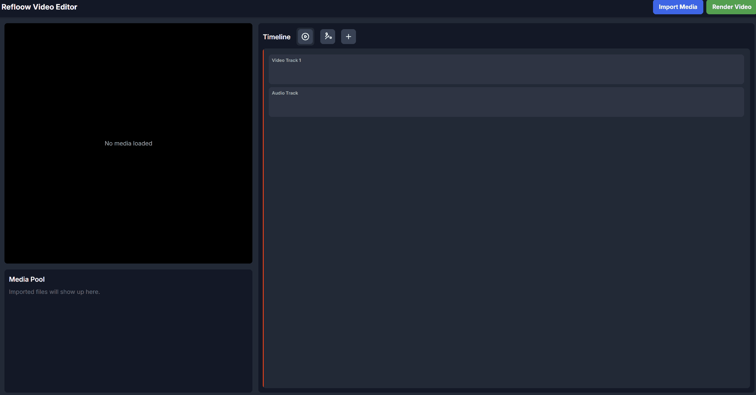 Refloow Video Editor Interface